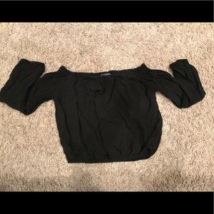 Brandy Melville off the shoulder crop top